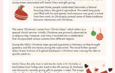 Page 2 - Customize 917+ Christmas Worksheet Templates Online within History of Christmas Worksheets