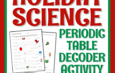 Periodic Table Holiday Christmas Science Worksheet - Flying Colors with Christmas Chemistry Worksheets Answers