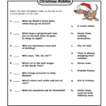 Pin Page   Worksheets Library For Christmas Riddles Worksheets