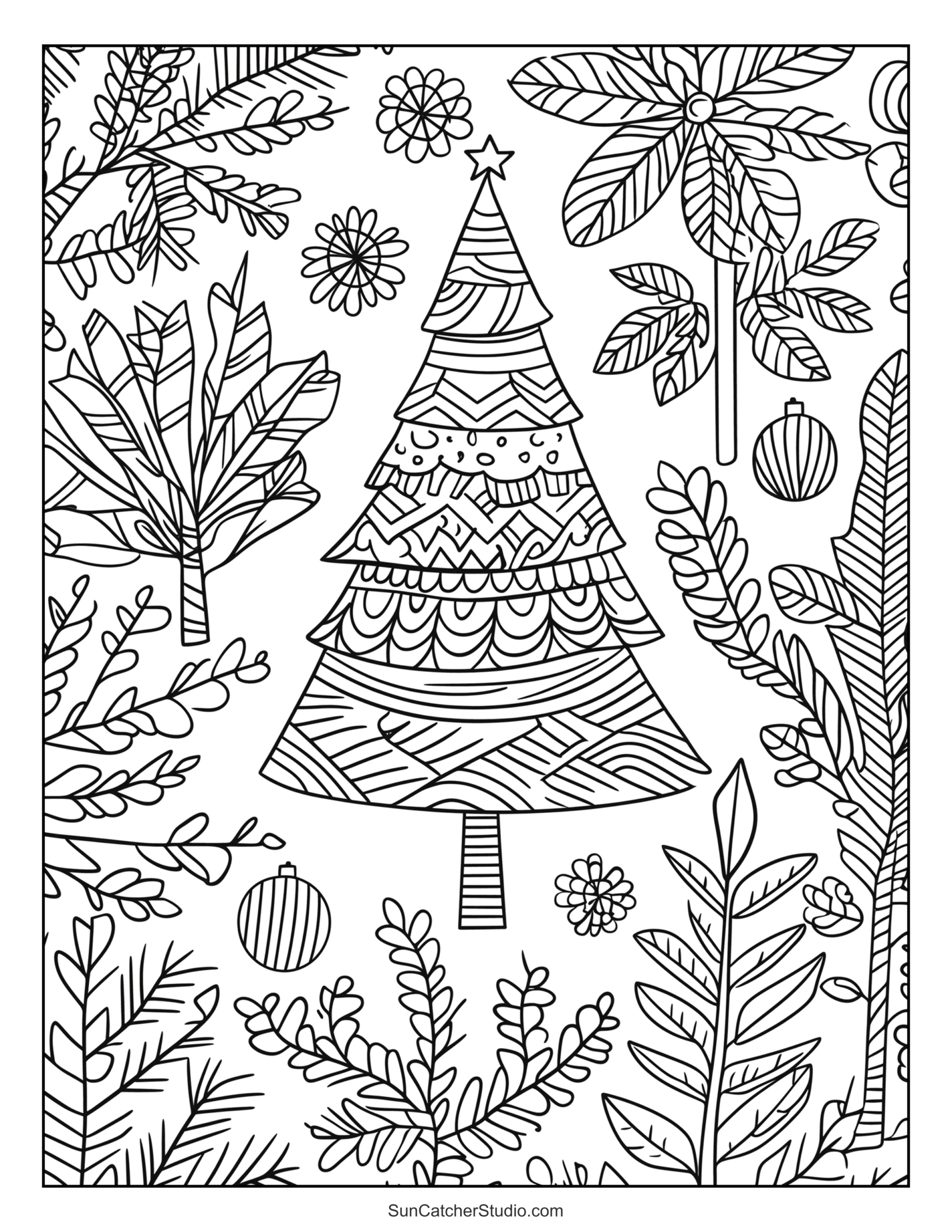 Printable Christmas Tree Coloring Pages And Sheets – Free inside Christmas Tree Color Worksheets