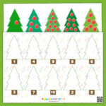 Printable Christmas Tree Counting Up To 10 Worksheet For Kids In Christmas Tree Counting Worksheets