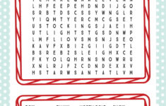 Printable Christmas Word Search - Fun Loving Families inside Free Christmas Word Search Worksheets