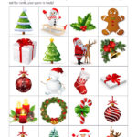 Printable Matching Game   Christmas   Print And Cut Out The Cards With A Christmas Memory Worksheets
