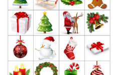 Printable Matching Game - Christmas - Print And Cut Out The Cards with A Christmas Memory Worksheets