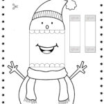 Printable Paper Snowman Christmas Puppet   Festive Diy Craft For Regarding Christmas Preschool Worksheets Cut And Paste