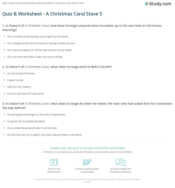 A Christmas Carol Worksheets Answer Key A Christmas Carol Worksheets Answer Key