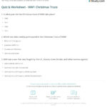 Quiz & Worksheet   Ww1 Christmas Truce | Study For A Christmas Truce Worksheets Answers