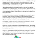Reading Comprehension Christmas Story: Emma'S Christmas Adventure   With Regard To Christmas Story Reading Comprehension Worksheets