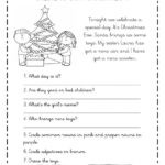 Reading Comprehension Christmas Worksheet   Worksheets Library In 2nd Grade Christmas Reading Comprehension Worksheets