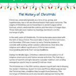 Reading Comprehension The History Of Christmas   Pertaining To The History Of Christmas Worksheets