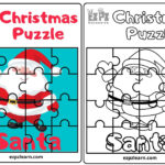 Santa Christmas Puzzle Hard   Ezpzlearn With Christmas Puzzle Worksheets Printable