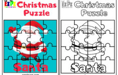 Santa Christmas Puzzle Hard - Ezpzlearn with Christmas Puzzle Worksheets Printable