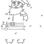 Santa Claus   Connect The Dots, Count1'S (Christmas) Regarding Christmas Connect The Dots Worksheets