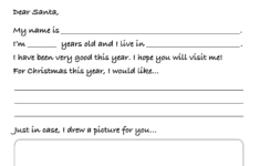 Santa'S On His Way Worksheet - A Letter To Santa - Super Simple within Father Christmas Super Teacher Worksheets