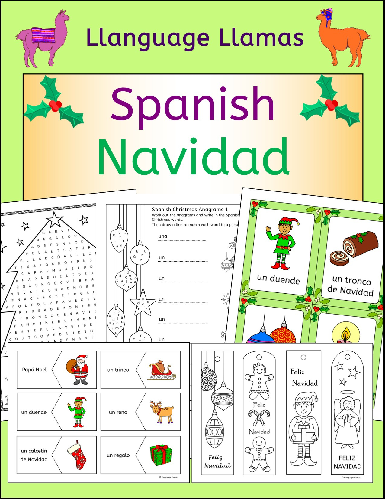 Spanish Christmas - Navidad - Fun Activities, Worksheets, Wordwall for Spanish Christmas Worksheets Free Printable