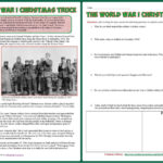 Students Of History: World War 1 Reading On Christmas Truce Lesson Pertaining To The Christmas Truce Worksheets