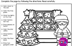 Thanksgiving And Christmas Following Directions - Worksheets Library throughout Christmas Following Directions Worksheets Free