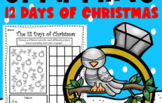 The 12 Days Of Christmas Graphing Worksheets | Madeteachers inside 12 Days of Christmas Math Worksheets