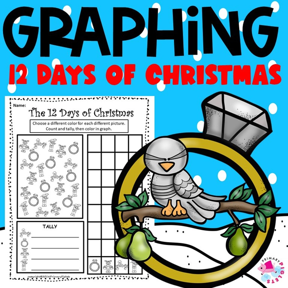 The 12 Days Of Christmas Graphing Worksheets | Madeteachers inside 12 Days of Christmas Math Worksheets
