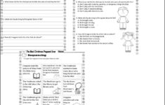 The Best Christmas Pageant Ever Reading Quiz Tests &amp; Story intended for The Best Christmas Pageant Ever Worksheets