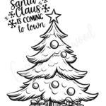 The Best Christmas Tree Coloring Pages   Cassie Smallwood In Christmas Tree Drawing Worksheets