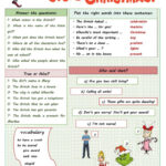 The Christmas Worksheet About  Mr…: English Esl Worksheets Pdf Within How The Grinch Stole Christmas Worksheets