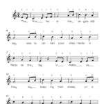 The First Noel Easy Piano Sheet Music, Kids Beginner Songs, Pdf Regarding First Letter Of Christmas Carols Worksheets