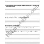 The Man Who Invented Christmas ( Charles Dickens)   Esl Worksheet Pertaining To The Man Who Invented Christmas Worksheets