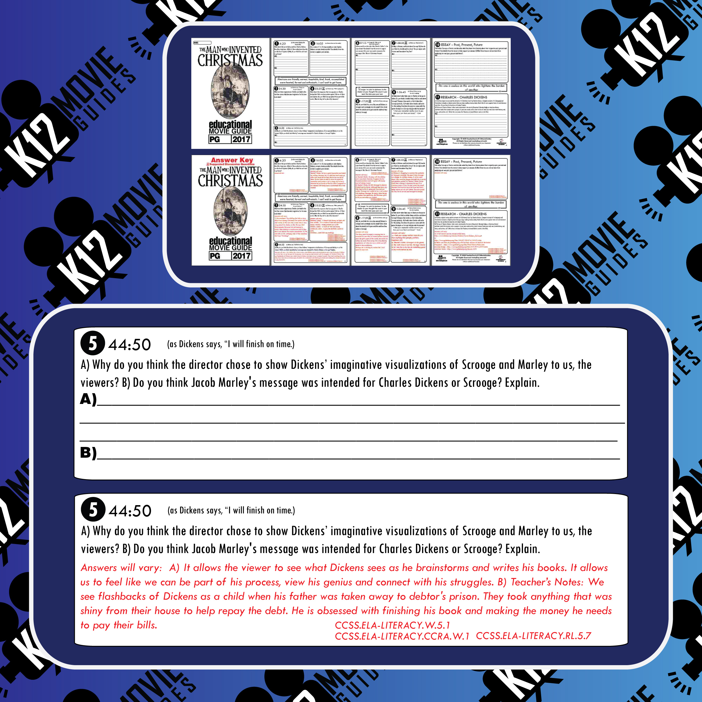 The Man Who Invented Christmas Movie Guide | Questions | Google regarding The Man Who Invented Christmas Worksheets