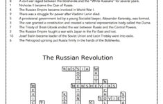 The Russian Revolution- Reading Comprehension Passage – Classful throughout A Lonely Christmas Chemistry Worksheets Answer Key