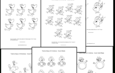 The Twelve Days Of Christmas Activities, Sing-Along Printables intended for 12 Days Of Christmas Worksheets
