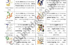 The Twelve Days Of Christmas - Esl Worksheetalien Boy throughout 12 Days Of Christmas Worksheets Answers