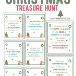 The Ultimate Christmas Treasure Hunt + Free Printable Pertaining To Christmas Scavenger Hunt Worksheets