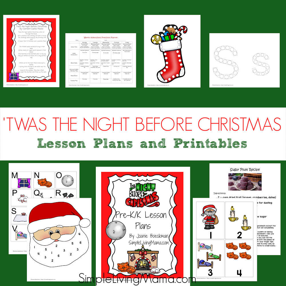 Twas The Night Before Christmas Activities For Kids - Simple with regard to Twas the Night Before Christmas Worksheets Free