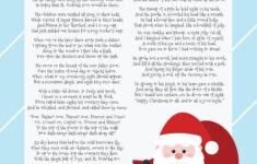 Twas The Night Before Christmas Printables | Printabulls with regard to Twas the Night Before Christmas Worksheets Free