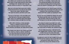 Twas The Night Before Christmas Printables | Printabulls within The Night Before Christmas Worksheets