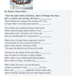 Twas The Night Before Christmas Worksheet   Worksheets Library With Night Before Christmas Worksheets