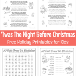 Twas The Night Before Christmas   Worksheets Library Pertaining To Twas The Night Before Christmas Worksheets