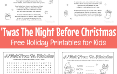 Twas The Night Before Christmas – Worksheets Library pertaining to Twas The Night Before Christmas Worksheets