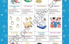 Twelve Days Of Christmas Math Story Problems - Classroom Freebies pertaining to Twelve Days of Christmas Worksheets