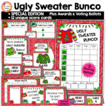 Ugly Christmas Sweater Score Sheet   Etsy In Ugly Christmas Sweater Worksheets Answers
