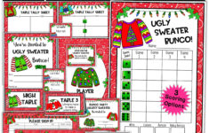 Ugly Christmas Sweater Score Sheet - Etsy in Ugly Christmas Sweater Worksheets Answers
