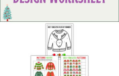 Ugly Sweater Worksheets (Free Printables) inside Ugly Christmas Sweater Worksheets