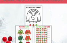 Ugly Sweater Worksheets (Free Printables) pertaining to Ugly Christmas Sweater Worksheets