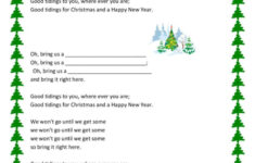 We Wish You A Merry Christmass Ga…: English Esl Worksheets Pdf & Doc with We Wish You A Merry Christmas Worksheets