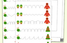 Weihnachtliche Vorlagen Zur Verbesserung Der Handschrift with Christmas Pre Writing Worksheets
