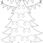 Weihnachtsübungen «Linien Nachspuren» Für Kinder Zum Ausdrucken Pertaining To Preschool Christmas Tree Worksheets