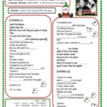 Wham George Michael Last Christmas (…: English Esl Worksheets Pdf Pertaining To Last Christmas Song Worksheets