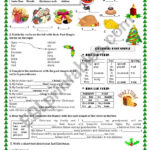 What Did You Do Last Christmas?   Esl Worksheetbomberito Throughout What I Did Over Christmas Break Worksheets