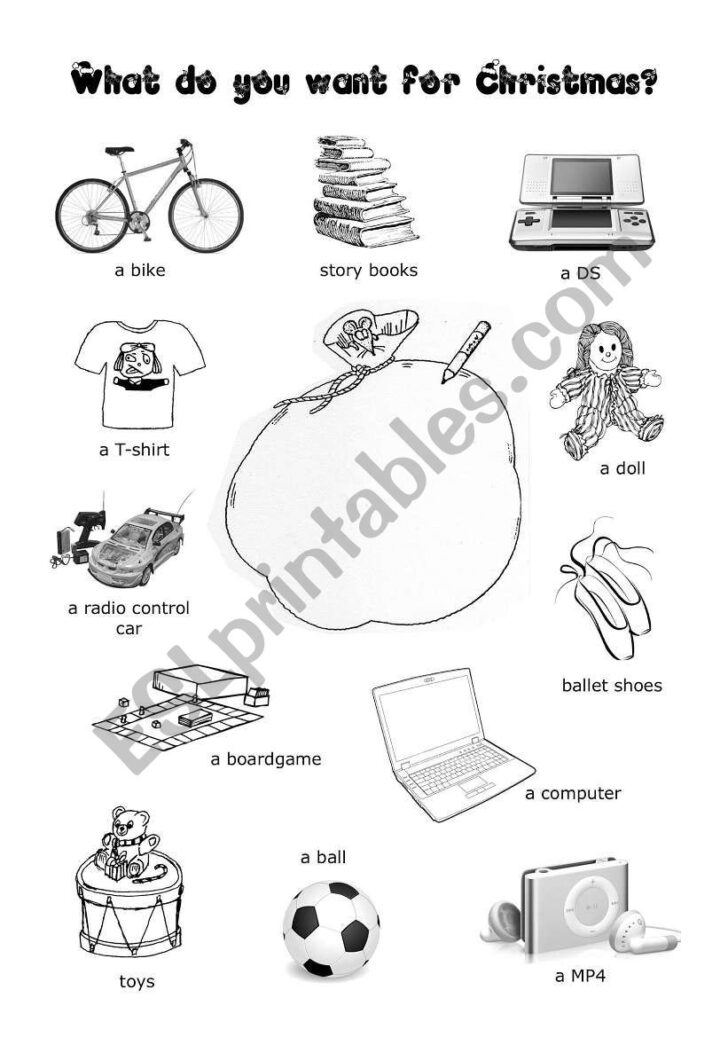 What Do You Want For Christmas Worksheets What Do You Want For Christmas Worksheets